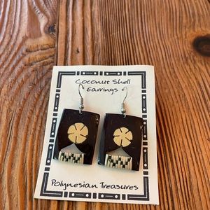 Coconut Shell Wire Earrings